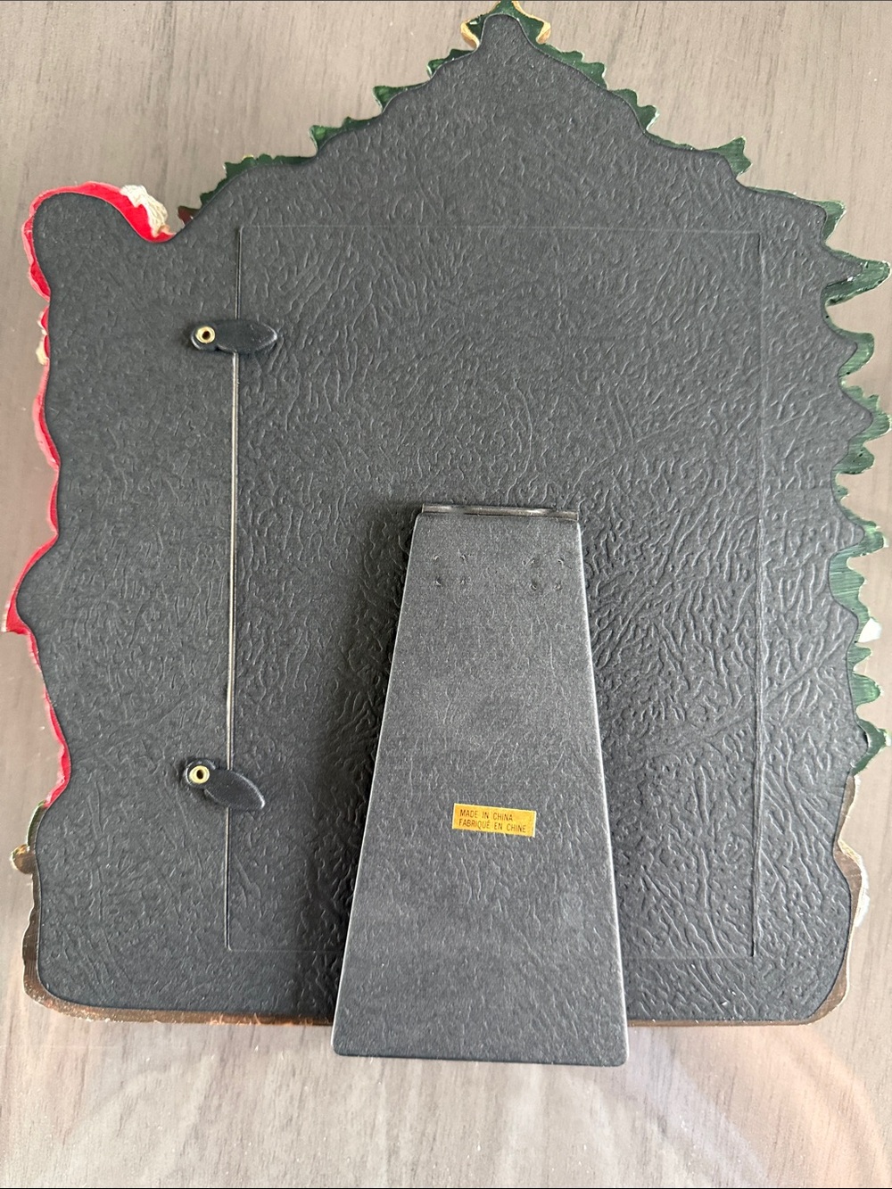 Festive Santa Holiday Photo Frame - Red & Green - Picture 2 of 2